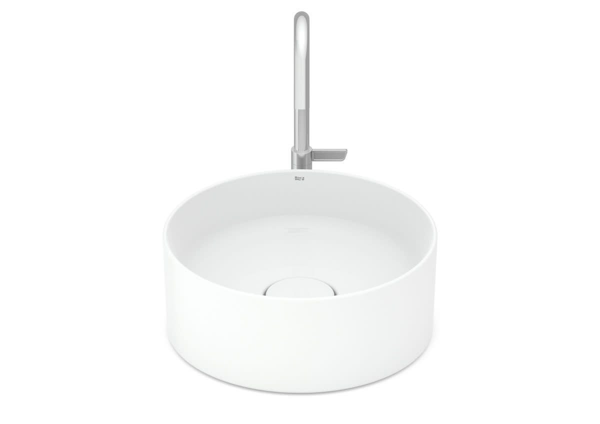 CUBA APOIO REDONDA 30CM SEM MESA T1 TERRA BRANCA  ROCA - 3