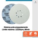 Ver imagem 3 de Kit 100 Disco de Lixa Branco com Velcro Starfer 225mm Grão 180 para Lixadeira