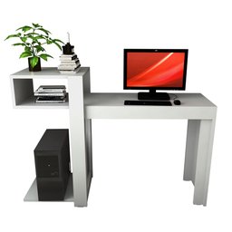 Aparador Buffet Escrivaninha Sena 3 em 1 - 135x92cm Branco - 7