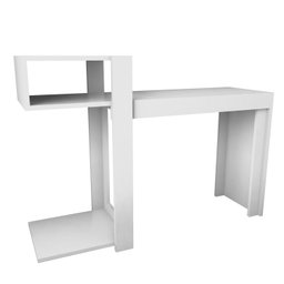 Aparador Buffet Escrivaninha Sena 3 em 1 - 135x92cm Branco - 4