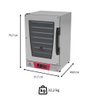 Kit Forno Turbo Elétrico Progás Prp-008 Plus Vermelho 220v + Mesa Mes-008 Inox - 2