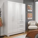 Ver imagem 2 de Guarda-Roupa 4 Portas Flex 200,5x120,4cm Amanda Yescasa Branco/-/Lilás