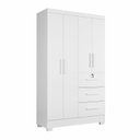 Ver imagem 4 de Guarda-Roupa 4 Portas Flex 200,5x120,4cm Amanda Yescasa Branco/-/Lilás