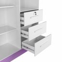 Ver mais imagens de Guarda-Roupa 4 Portas Flex 200,5x120,4cm Amanda Yescasa Branco/-/Lilás
