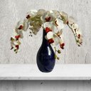 Ver mais imagens de Kit 3 Orquídeas Artificiais Silicone Realista 110cm Branco para Sala Sofisticada