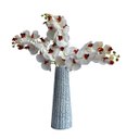 Ver imagem 1 de Kit 3 Orquídeas Artificiais Silicone Realista 110cm Branco para Sala Sofisticada