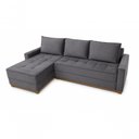 Ver imagem 1 de Sofá com Chaise Montreal 3 Lugares Fixo 230cm Cinza Nn Estofados
