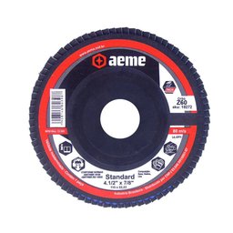 Disco Flap Aeme Standard Nylon Preto Reto Zircônio 4.1/2" (115mm) 10 Unidades - 1