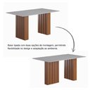 Ver imagem 6 de Conjunto de Mesa Sala de Jantar Ripada Tampo com Vidro Santiago 1,60m 6 Cadeiras Grécia Dobuê