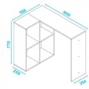 Ver imagem 5 de Conjunto Home Office 2 Peças Escrivaninha 4 Nichos e Balcão 3 Portas BRV Móveis