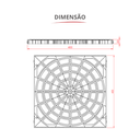 Ver imagem 3 de Tampa para Super Caixa de Gordura Tam. 401 X 401 X 20,2mm Cor Preto Durín