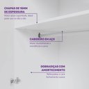 Ver imagem 7 de Guarda Roupa 4 Portas com Nichos Curió Casatema MadeiraOriginals Branco