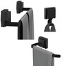 Kit de Acessórios para Banheiro Ventosa Preto 3 Peças F.max - 3