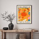 Ver imagem 2 de Quadro Poster Flores e Plantas - Valencia 24x18cm - com Vidro:madeira Branca