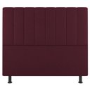 Ver imagem 2 de Kit Cabeceira e Baú Cama Box Solteiro Cora 90cm Suede Bordô - Desk Design