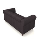 Ver imagem 7 de Sofá Living Sala de Estar Stanford Chesterfield 2 Lugares 200cm Pés de Madeira Couro Borgonha G58 -