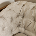 Ver imagem 7 de Kit 2 Poltronas Capitonê com Detalhe em Madeira Nobre Linho Bege Adhara Larbelle