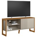 Ver imagem 5 de Rack para Sala de Estar Tv 55 Pol 141cm Golden L05 Nature Off White - Lyam Decor