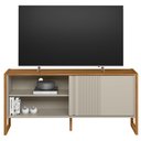 Ver imagem 3 de Rack para Sala de Estar Tv 55 Pol 141cm Golden L05 Nature Off White - Lyam Decor