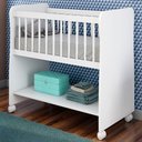 Ver imagem 6 de Mini Berço para Bebê Infantil Rubi Estilo Moisés com Colchão Branco - Desk Design Peternella