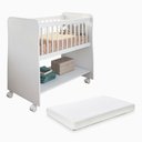 Ver imagem 5 de Mini Berço para Bebê Infantil Rubi Estilo Moisés com Colchão Branco - Desk Design Peternella
