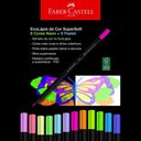 Ver imagem 1 de Lápis de Cor Supersoft com 12 Cores 6 Neon + 6 Pastéis Faber-castell