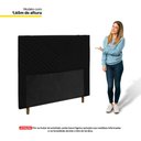 Ver imagem 3 de Cabeceira Cama Box Casal King Size Viena 195cm Suede Preto