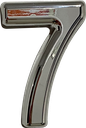 Ver imagem 1 de Números Residencial PVC Espelhado 15 Cm Resistente Elegante:Prata/7