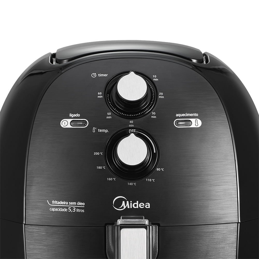 Fritadeira Airfryer 5,3l Cor Preta Midea Frb50p2 - 220v - 6