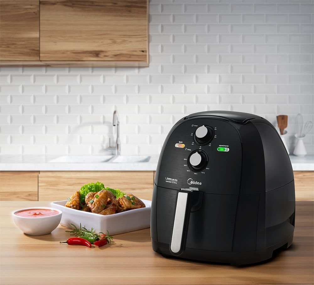 Fritadeira Airfryer 5,3l Cor Preta Midea Frb50p2 - 220v - 10