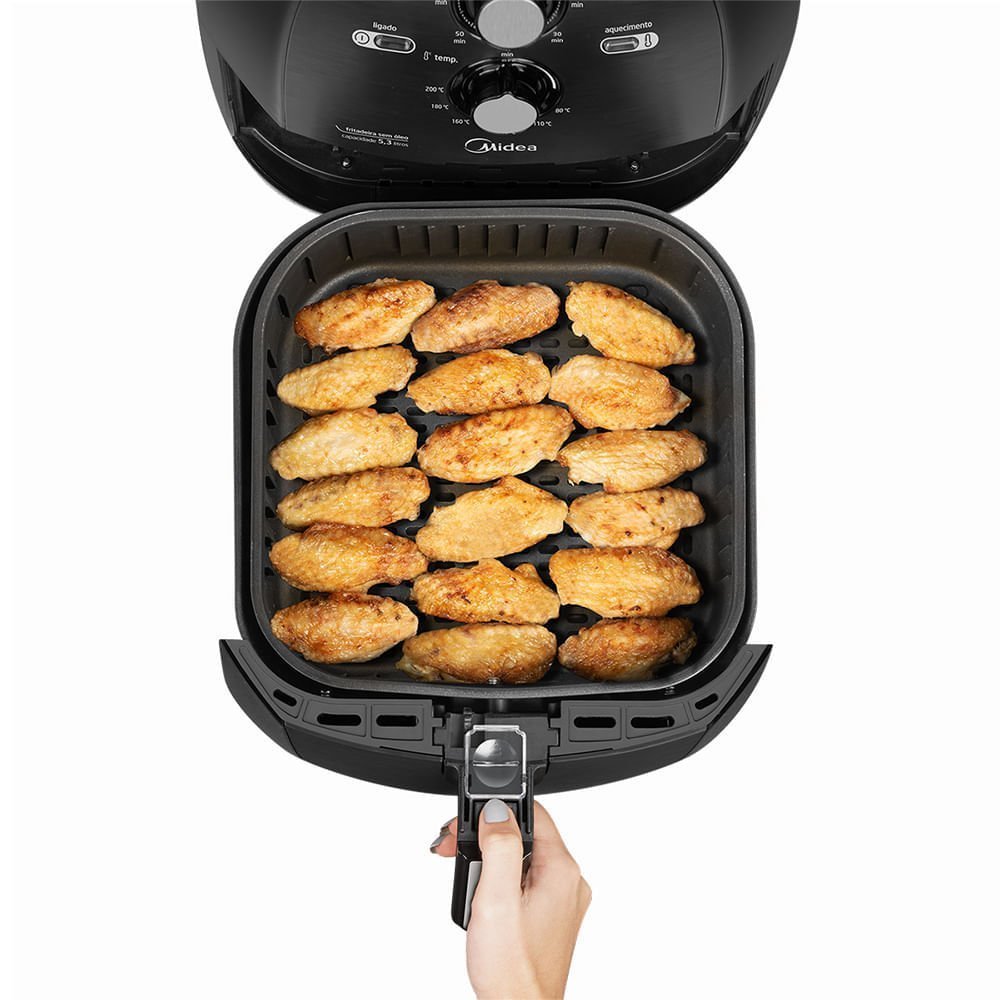 Fritadeira Airfryer 5,3l Cor Preta Midea Frb50p2 - 220v - 4