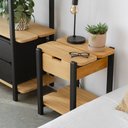 Ver imagem 5 de Mesa de Cabeceira Laguna 52,6Ax45Lx42P em Madeira Cubomob MEL