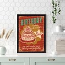 Ver imagem 2 de Quadro para Cozinha Bolo de Aniversário 33x24cm:moldura Preta