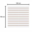 Ver imagem 2 de Painel Canaletado Canelado Placa Mdf Branca 120x120