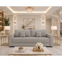 Ver imagem 3 de Sofá Namoradeira Bouclé Luxo Requinte e Conforto Premium:Cinza