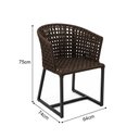 Ver imagem 4 de Poltrona Classica Confortavel Ideal para Sala de Estar Marrom Belga