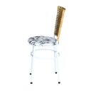 Ver imagem 5 de 2 Cadeiras para Mesa Branca Hawai Palha Assento Floral:floral Branco