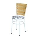 Ver imagem 3 de 2 Cadeiras para Mesa Branca Hawai Palha Assento Floral:floral Branco