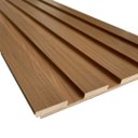 Ver imagem 2 de Painel Ripado Compacto 274x25cm Larg. 4 Unid. - Mdf - Amêndoa - Talatto