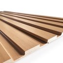 Ver imagem 5 de Painel Ripado Compacto 274x25cm Larg. 4 Unid. - Mdf - Amêndoa - Talatto