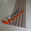 Ver imagem 6 de Painel Ripado Compacto 274x25cm Larg. 4 Unid. - Mdf - Amêndoa - Talatto