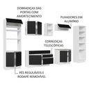 Ver mais imagens de Armário De Cozinha 330cm Branco/Preto 03 Branco/Preto