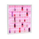 Ver imagem 1 de Prateleira para Esmaltes Roma com Led - Branco/led Neon Rosa