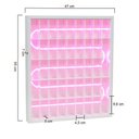 Ver imagem 3 de Prateleira para Esmaltes Roma com Led - Branco/led Neon Rosa