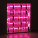 Ver imagem 2 de Prateleira para Esmaltes Roma com Led - Branco/led Neon Rosa