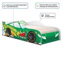 Ver imagem 5 de Cama Carro Solteiro Kaboom Stylo com Bordas Arredondadas MDF Verde Casah