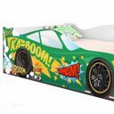 Ver imagem 2 de Cama Carro Solteiro Kaboom Stylo com Bordas Arredondadas MDF Verde Casah