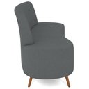 Ver imagem 6 de Sofá Chaise Living 2 Lugares 160cm para Sala Cayman K01 Bouclê Cinza - Lyam Decor