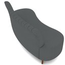 Ver imagem 7 de Sofá Chaise Living 2 Lugares 160cm para Sala Cayman K01 Bouclê Cinza - Lyam Decor