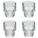 Ver imagem 1 de kit 4 Copos Shot Vidro Sodo Cálcico Caveira Rock Style 50ml